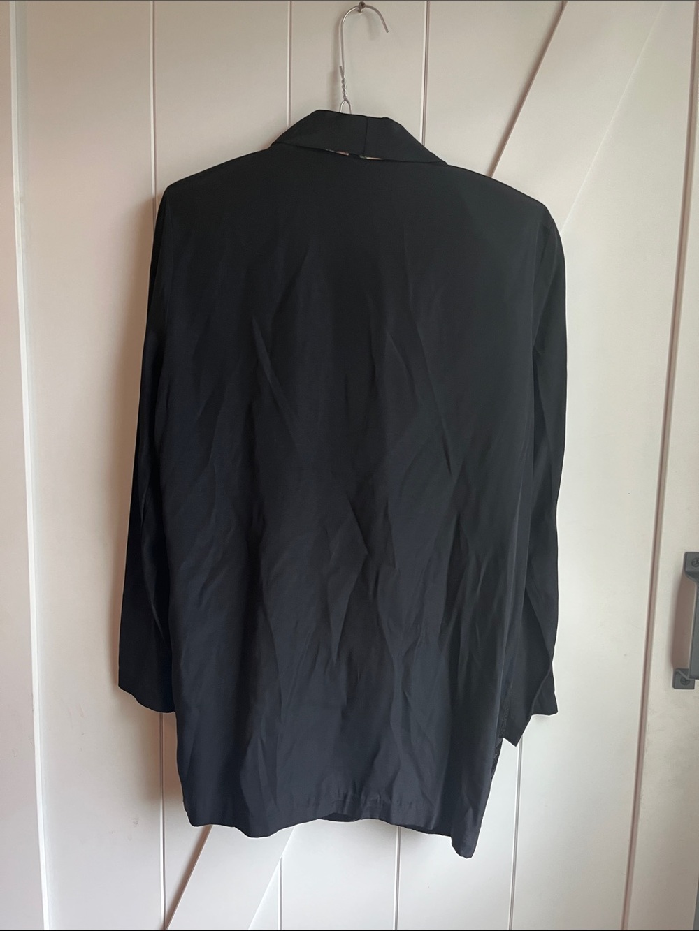 1990’s Vintage Black Blazer with Floral Front Panels - Picture 8 of 12